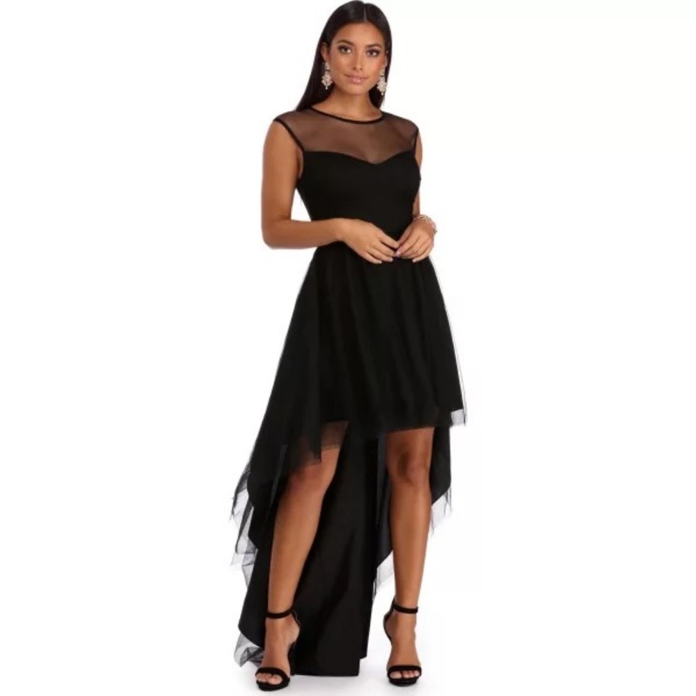 Black High Low Dress